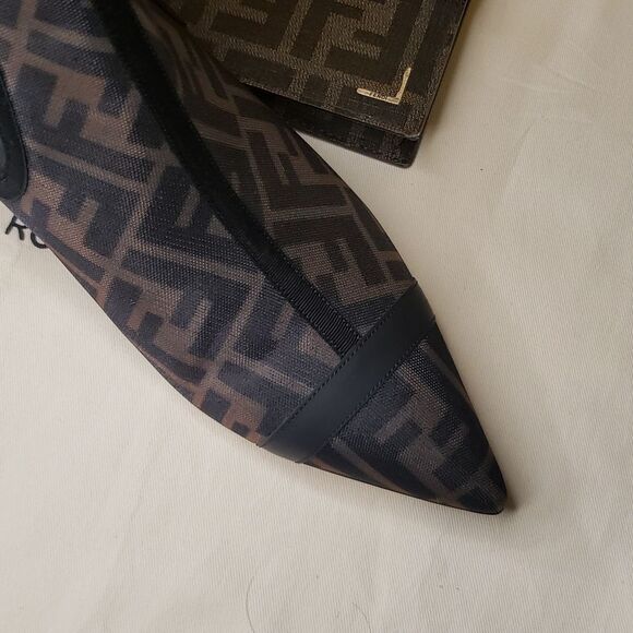FENDI Zucca Ankle FF Monogram Boots - Picture 5 of 10